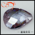 lavender pear shape luster loose gemstones CZPS0039
